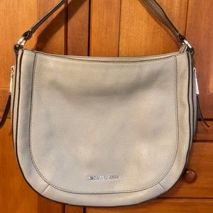 Gorgeous Michael Kors leather grey leather bag.